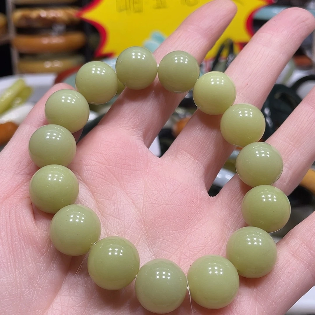 蛇纹石玉手串未镶嵌