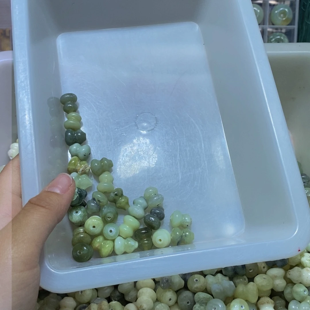 蛇纹石玉未镶嵌毛衣链25