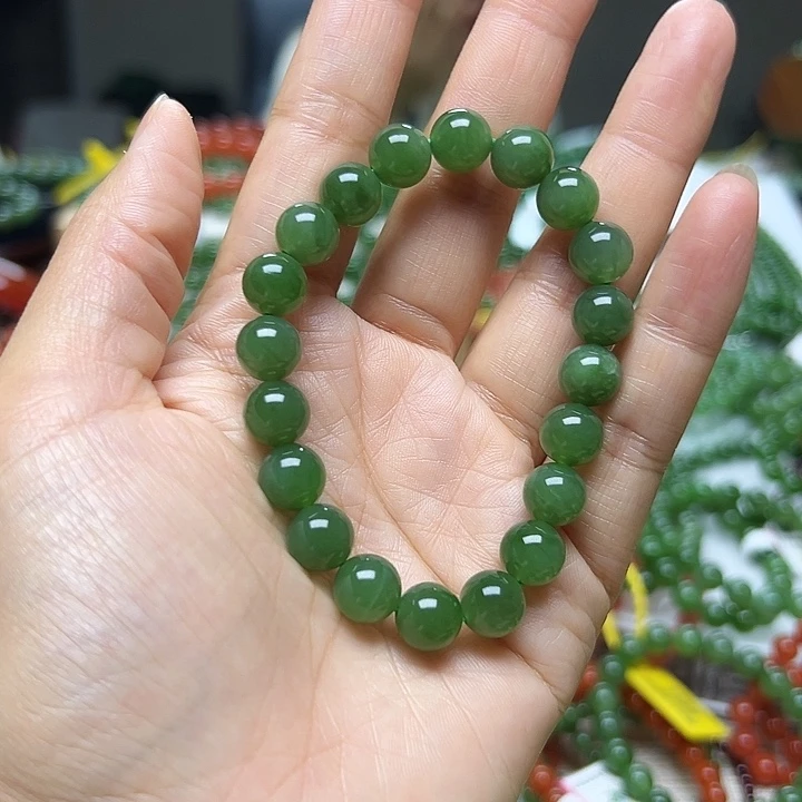 和田玉（碧玉）未镶嵌手链