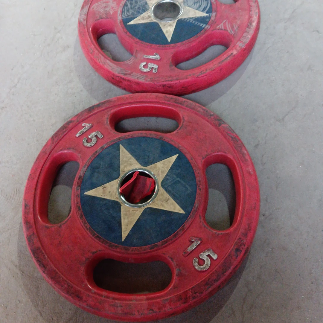 15kg杠铃片一对共计30kg