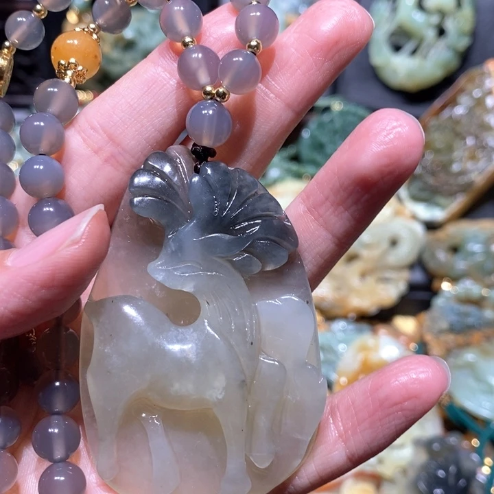 岫玉毛衣链未镶嵌