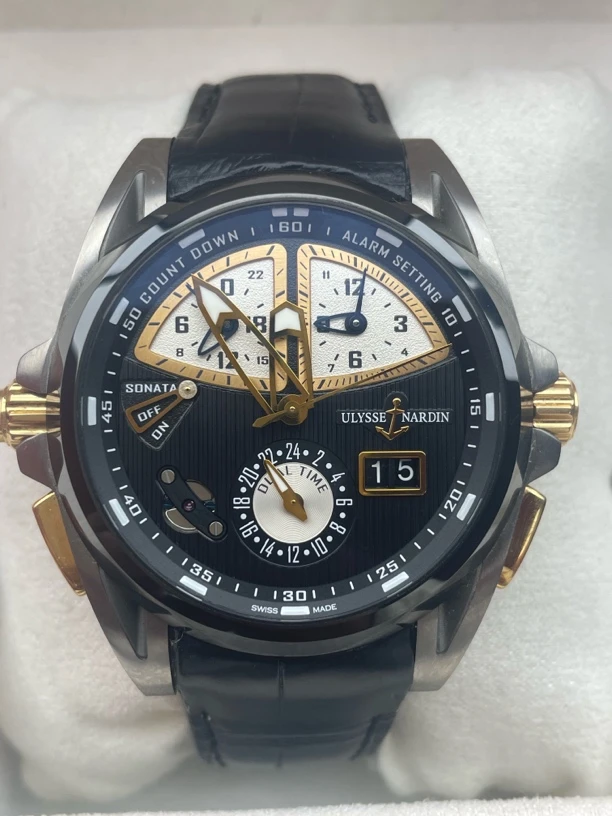 95新 Ulysse Nardin/雅典 鎏金 自动机械男士腕表拆单