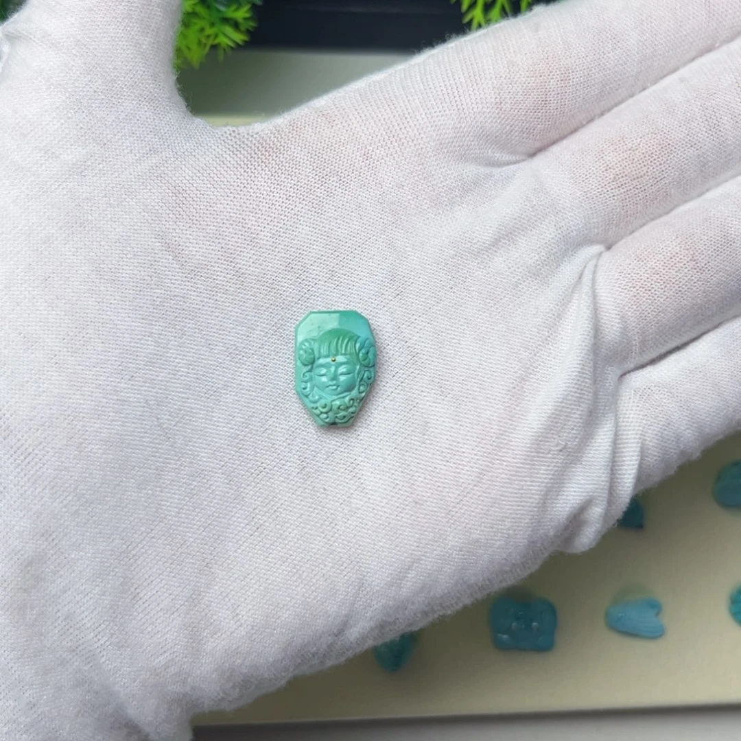 绿松石合金吊坠(不含链)