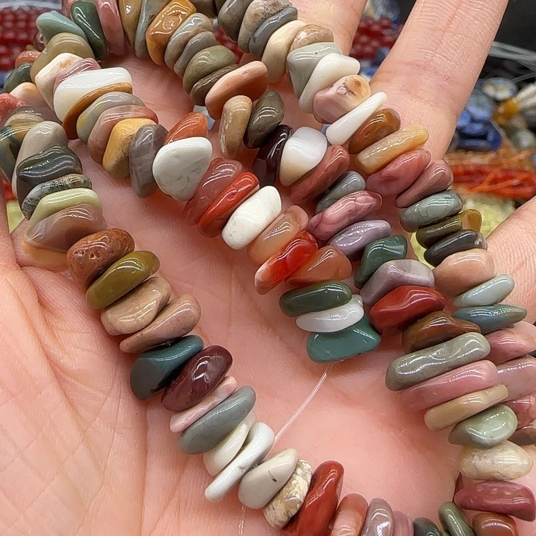 玛瑙/玉髓合金珠宝半成品阿拉善8-10mm一条