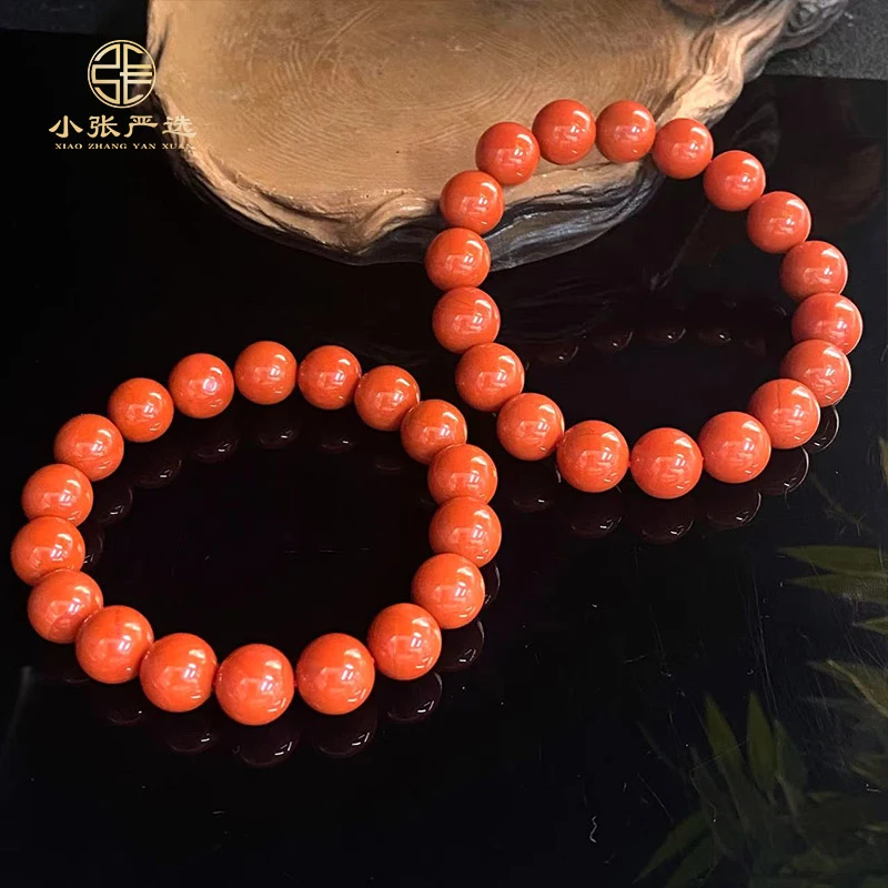 【小张严选】HR32905-11 南红圆珠手串 10mm+ 多样发其一