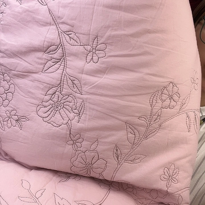 棉棉粉色标准多功能夏被