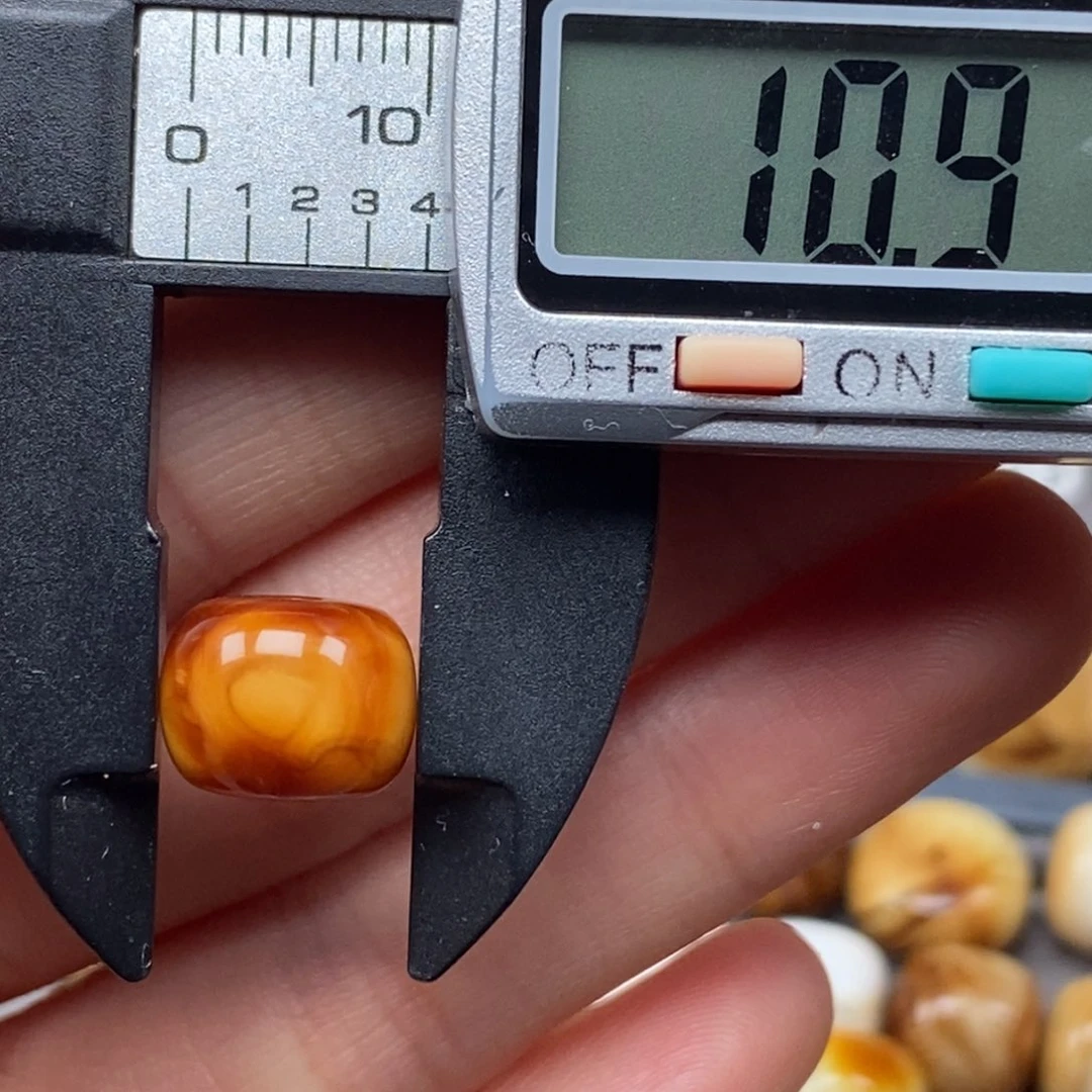 琥珀未镶嵌耳饰墩子