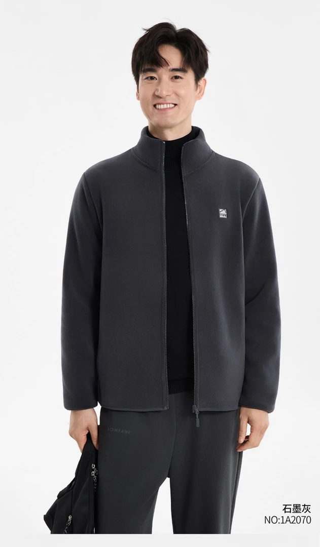 【冬季变态厚】云感绒时尚轻弹绒卫衣保暖外套遮肉休闲男款1A2070款