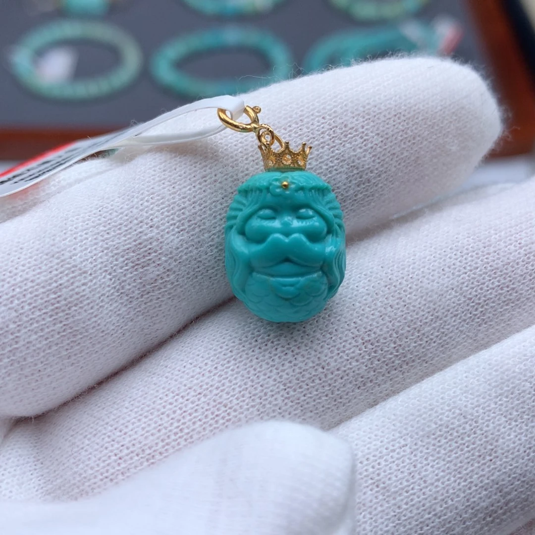 绿松石18K金镶嵌绿松石