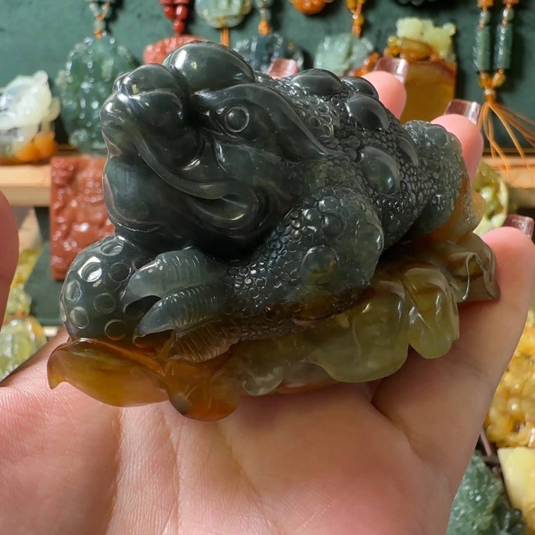 蛇纹石玉合金颈饰