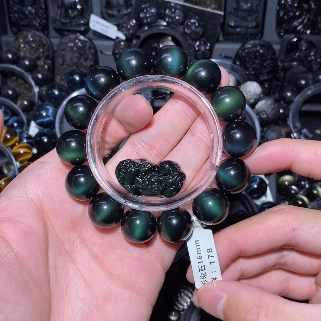 黑曜岩手链未镶嵌三****）