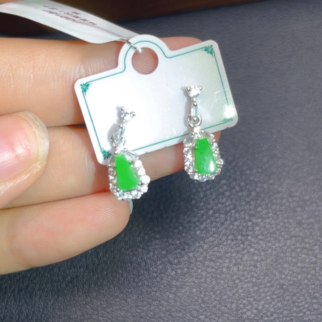 翡翠银S925镶嵌吊坠(不含链)b n n