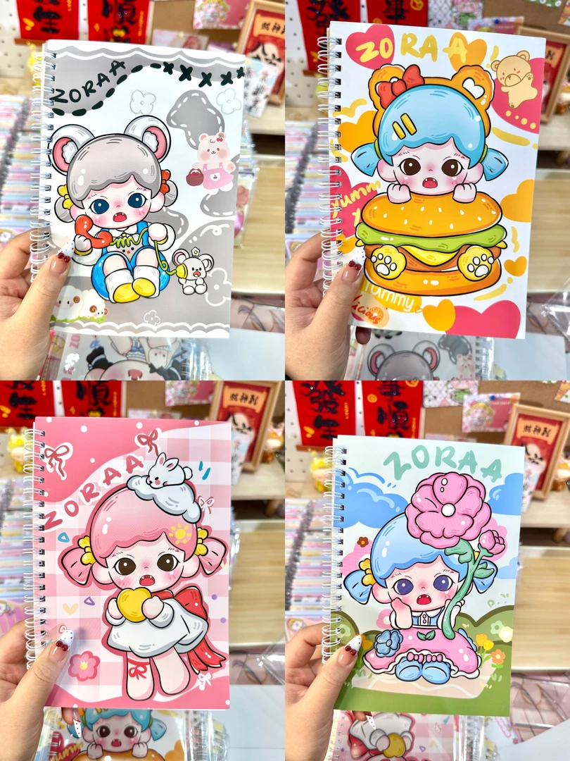 【线圈本】左拉，拉布布，蜡笔小新 高颜值笔记本