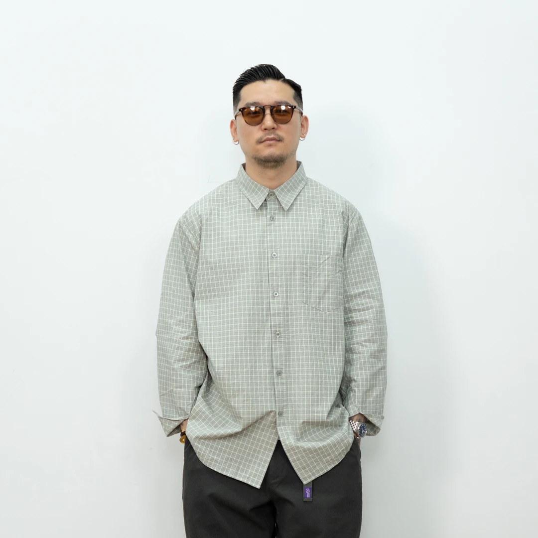 早秋港风复古格子衬衫oversize宽松休闲格纹长袖衬衣经典潮流