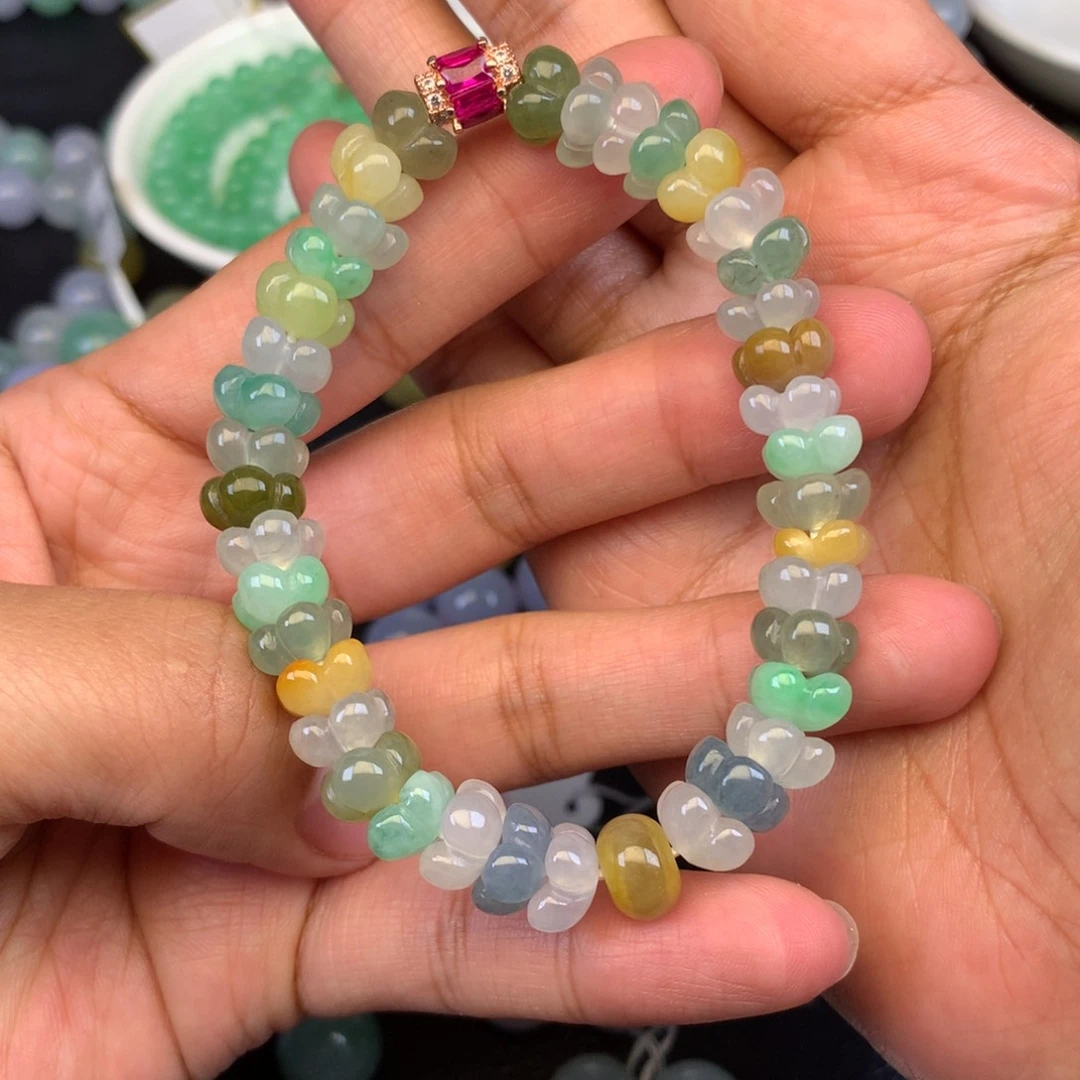 颈饰未镶嵌翡翠天然缅甸翡翠A货