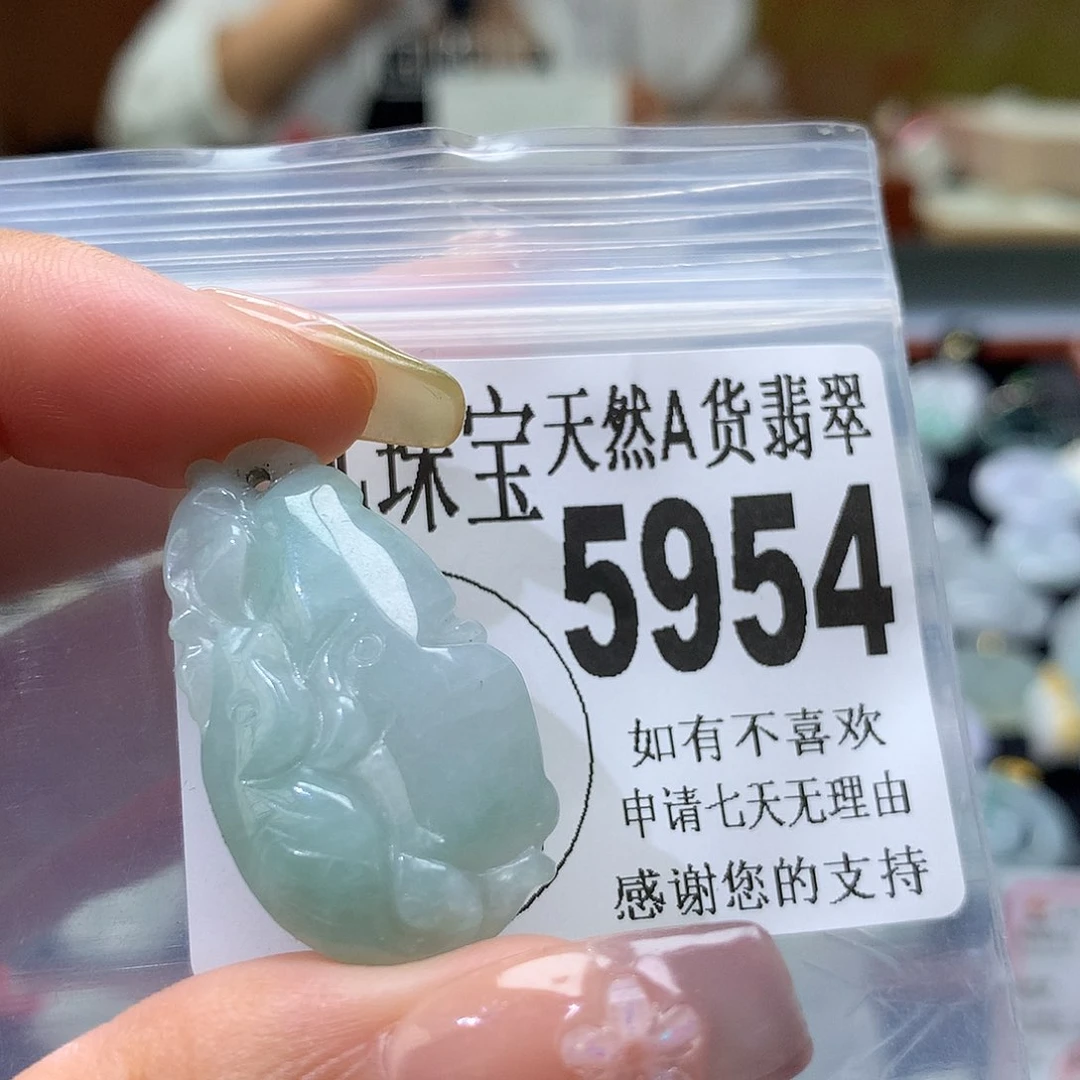 翡翠未镶嵌颈饰，