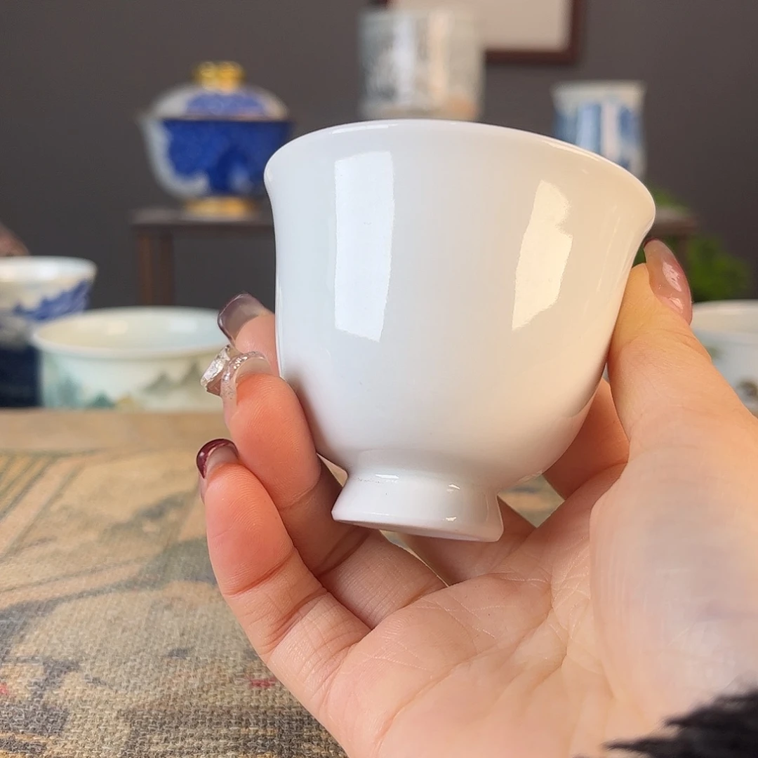 杯景德柴烧茶杯多人