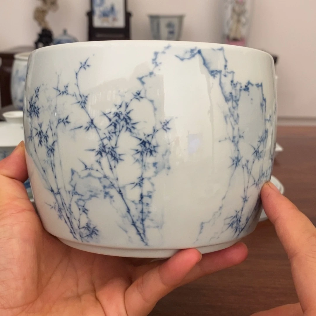 沅***沅景德镇艺术墨竹作品