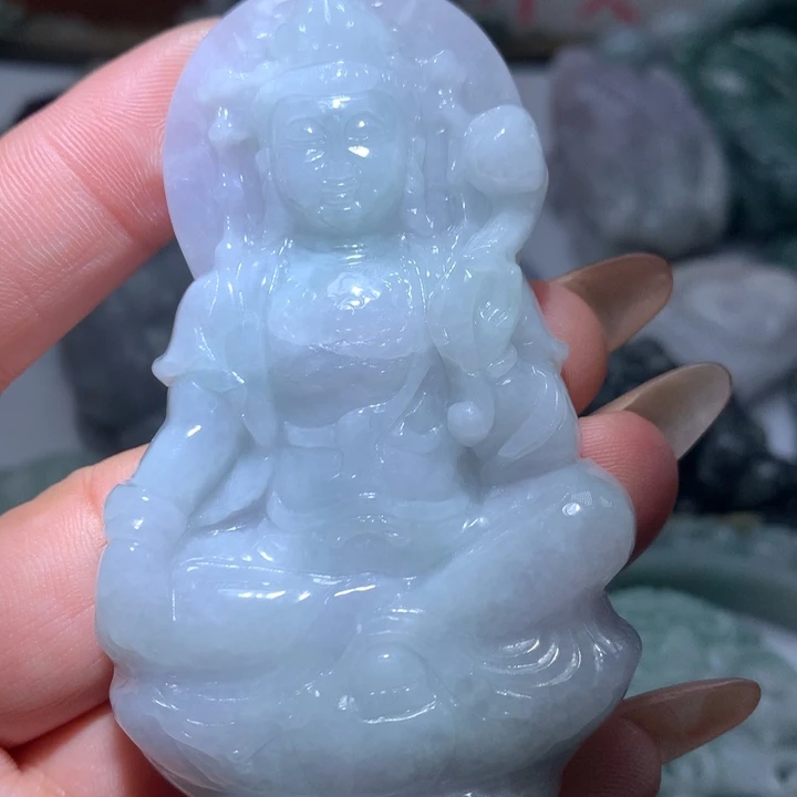 翡翠未镶嵌颈饰保真天然A货翡翠