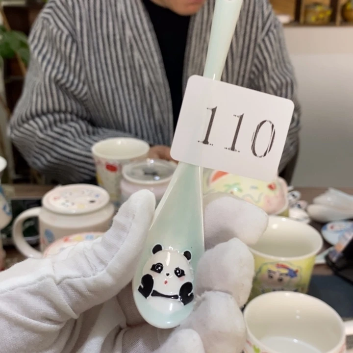 杯景德镇釉下彩手绘