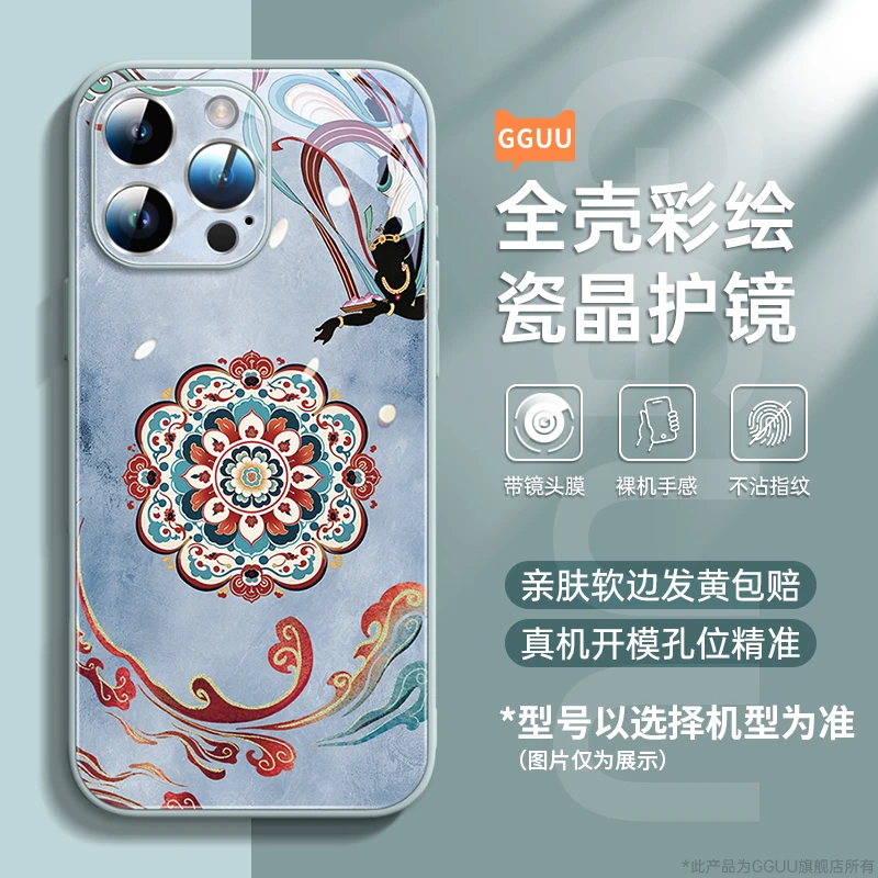 适用苹果16promax手机壳iphone15镜头膜新款高级感轻奢风潮牌防摔