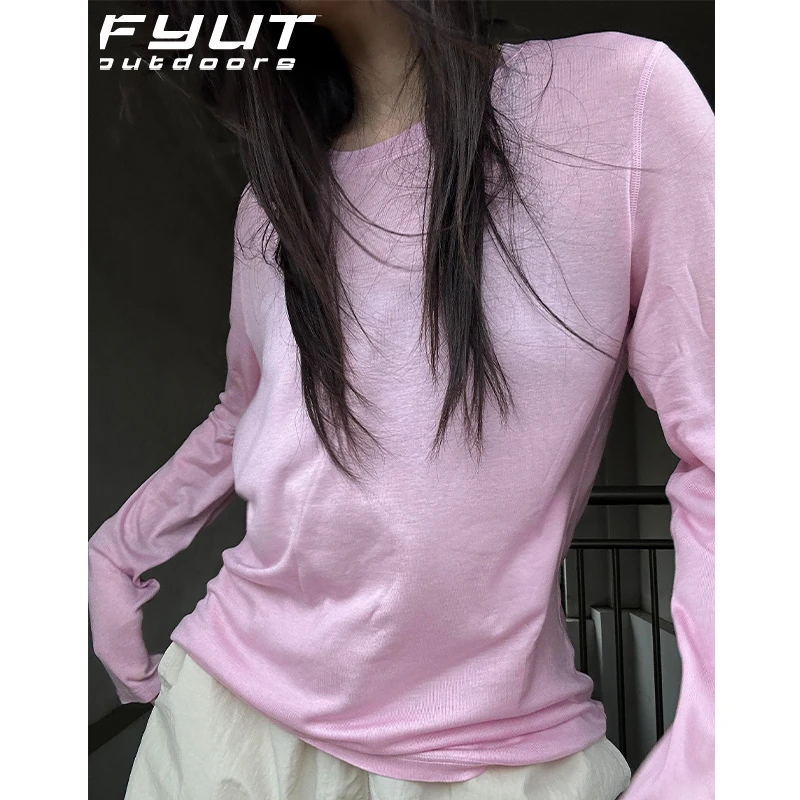 FYUT户外美利奴羊毛速干衣运动透气排汗长袖2025新款登山徒步上衣