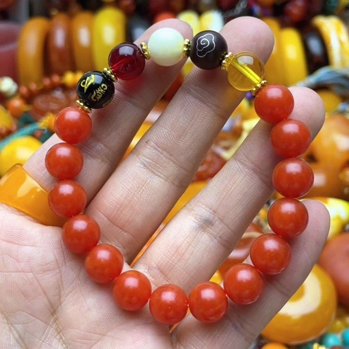 树脂制品34号红色手串