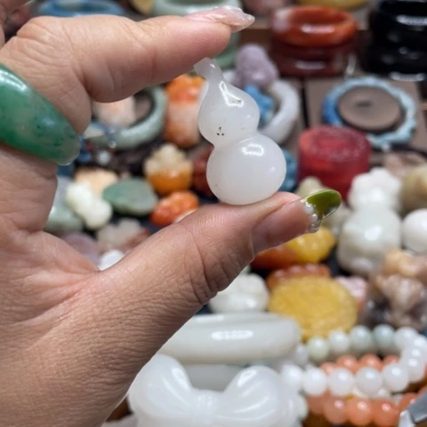 合金石英质玉（黄龙玉）手链