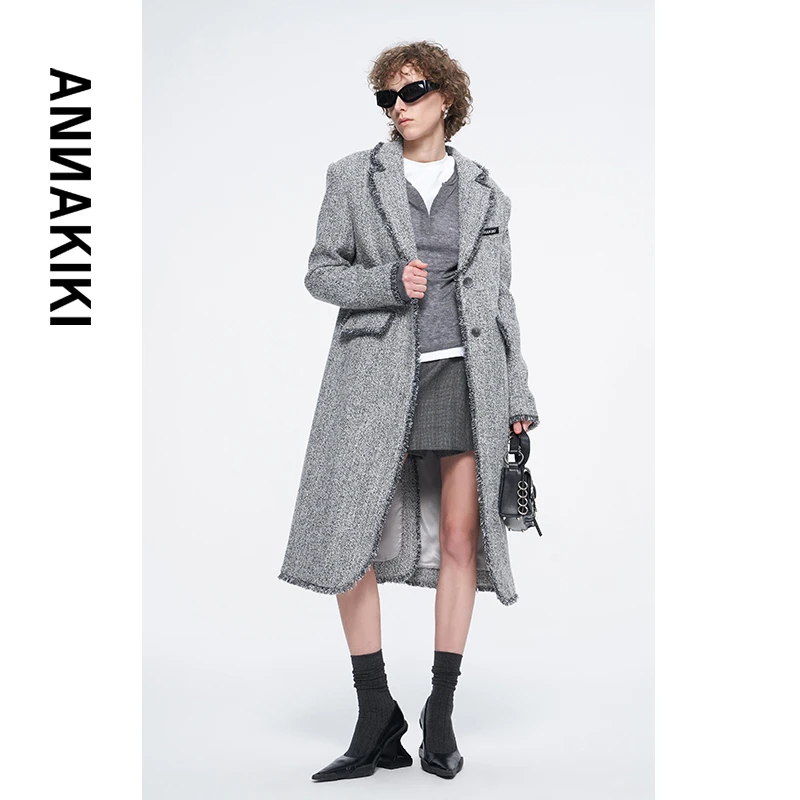 【COCO精选】ANNAKIKI 羊毛大衣 3D4A1749H411