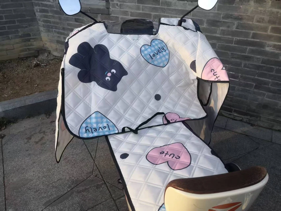 电动摩托车挡风被夏季薄款防雨电瓶车防晒挡风罩四季电动车防风罩