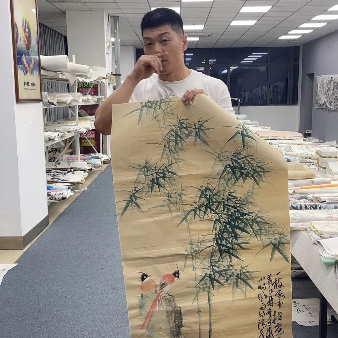 国画纯手工制作的一