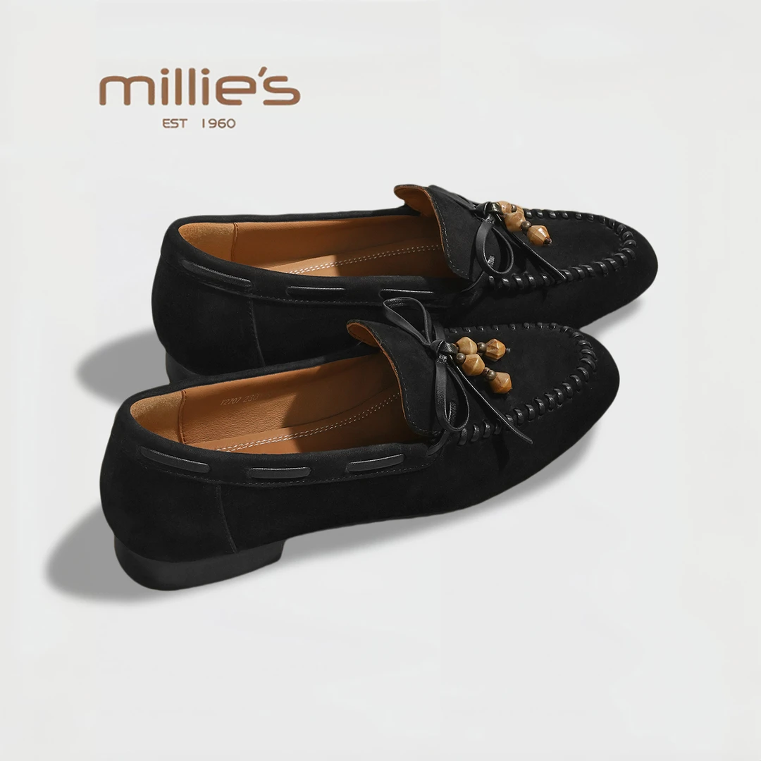 MILLIE'S/妙丽2025新款勃肯鞋女鞋时尚潮流舒适休闲鞋百搭运动鞋