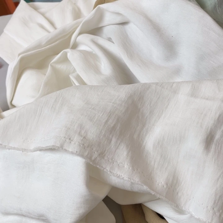 天丝（莱赛尔纤维）白色天丝亚麻1米