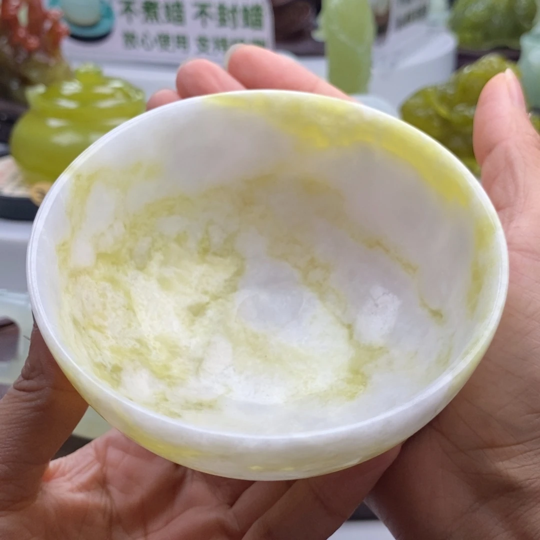 未镶嵌岫玉四大名玉玉碗