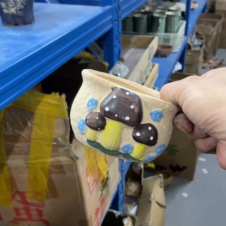 陶瓷花盆单场满9.9发10*8*6.5