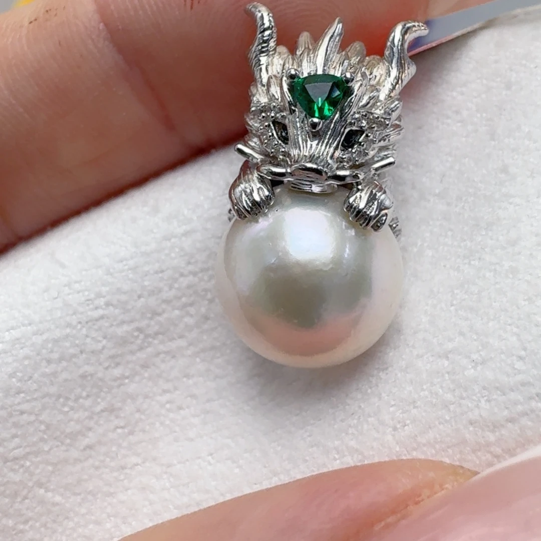 淡水珍珠颈饰银S925镶嵌@@bd128