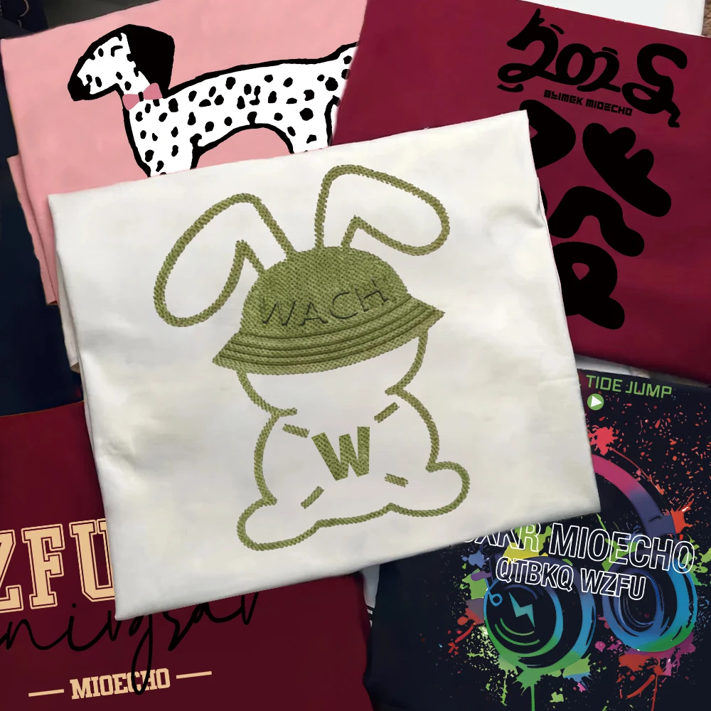 伊伊【T恤】新款夏季设计感潮流小众百搭ins纯棉短袖T恤