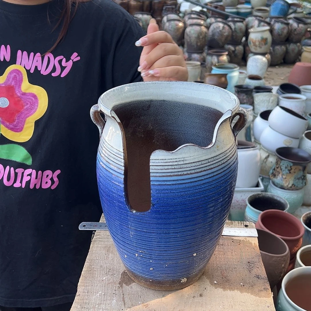 口径19.5高28.5一个蓝色缺口