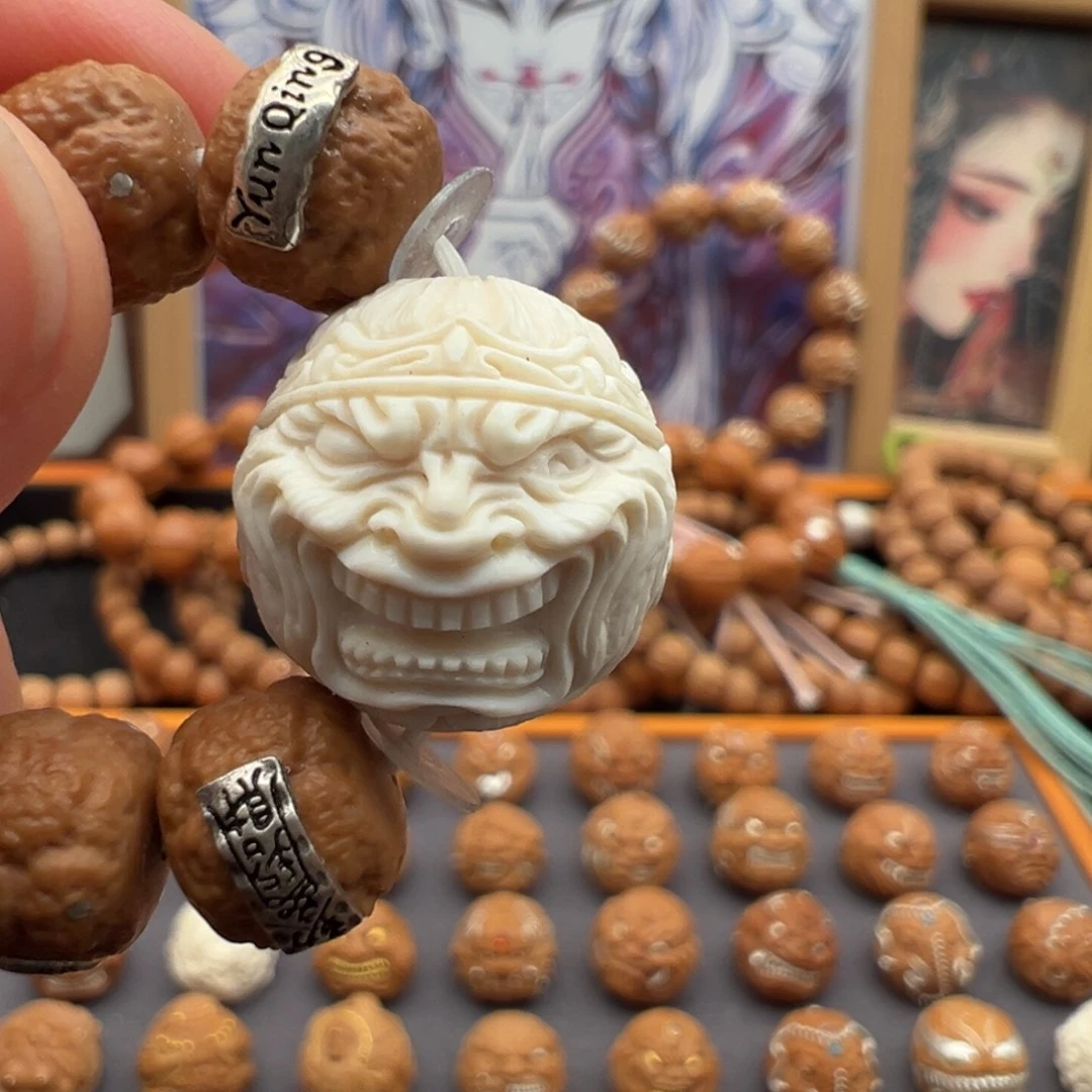 遠***夏猴头核桃吊坠僧皇