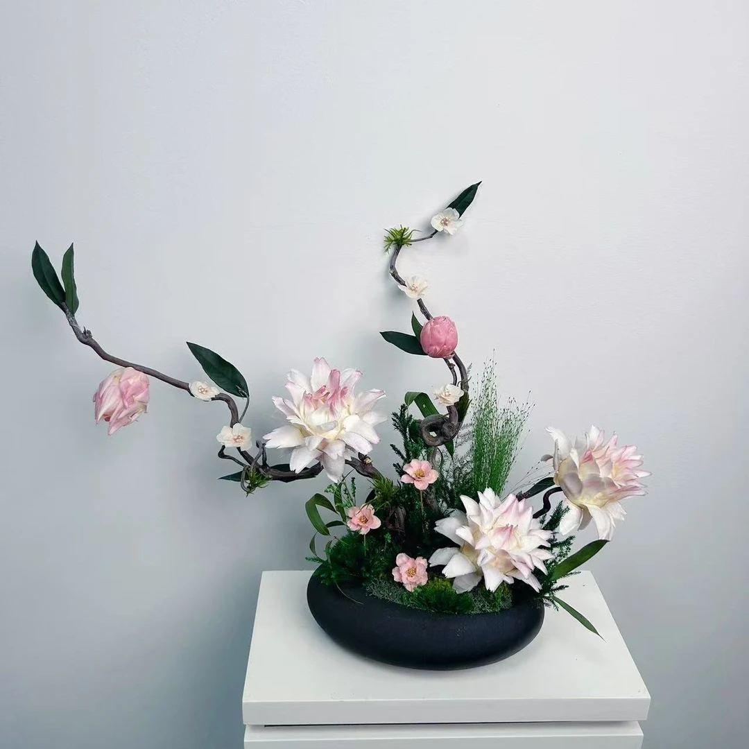 【永生洋蓟】高级感茶桌电视柜玄关摆件干花永生花