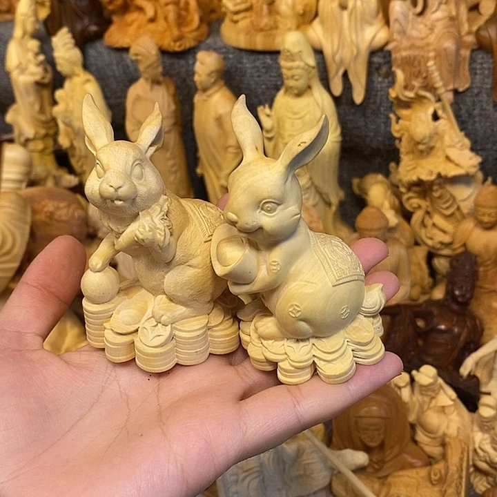 黄杨木黄杨木瑕疵财兔