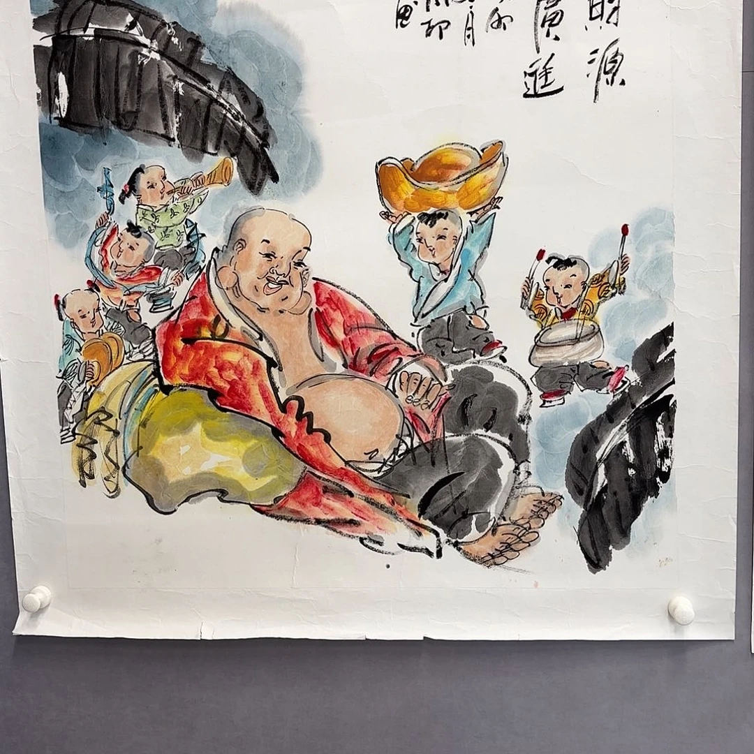 国画艺术家真人手绘