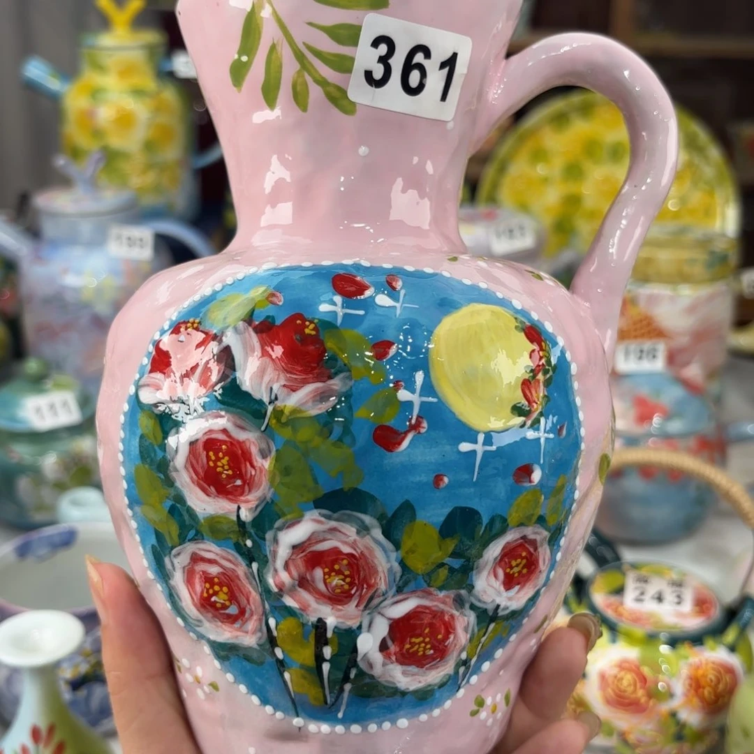 景德镇手绘高温釉下彩陶瓷茶具