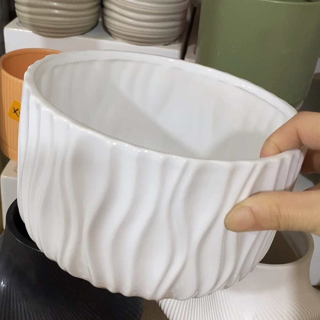 陶杯子陶盆有孔 瑕疵介意勿拍