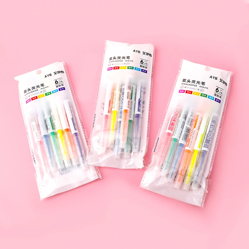 QW-AYB-816 艾伊布 双头荧光笔（到手一包）