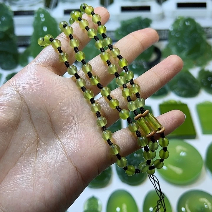 蛇纹石玉手把件未镶嵌用****3