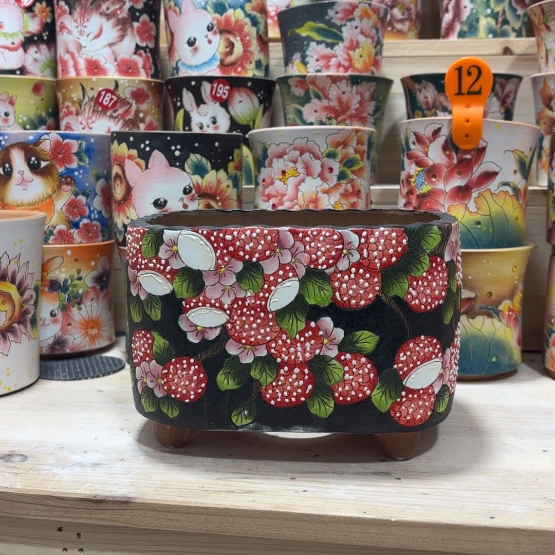 景德镇手绘花盆陶瓷17/13