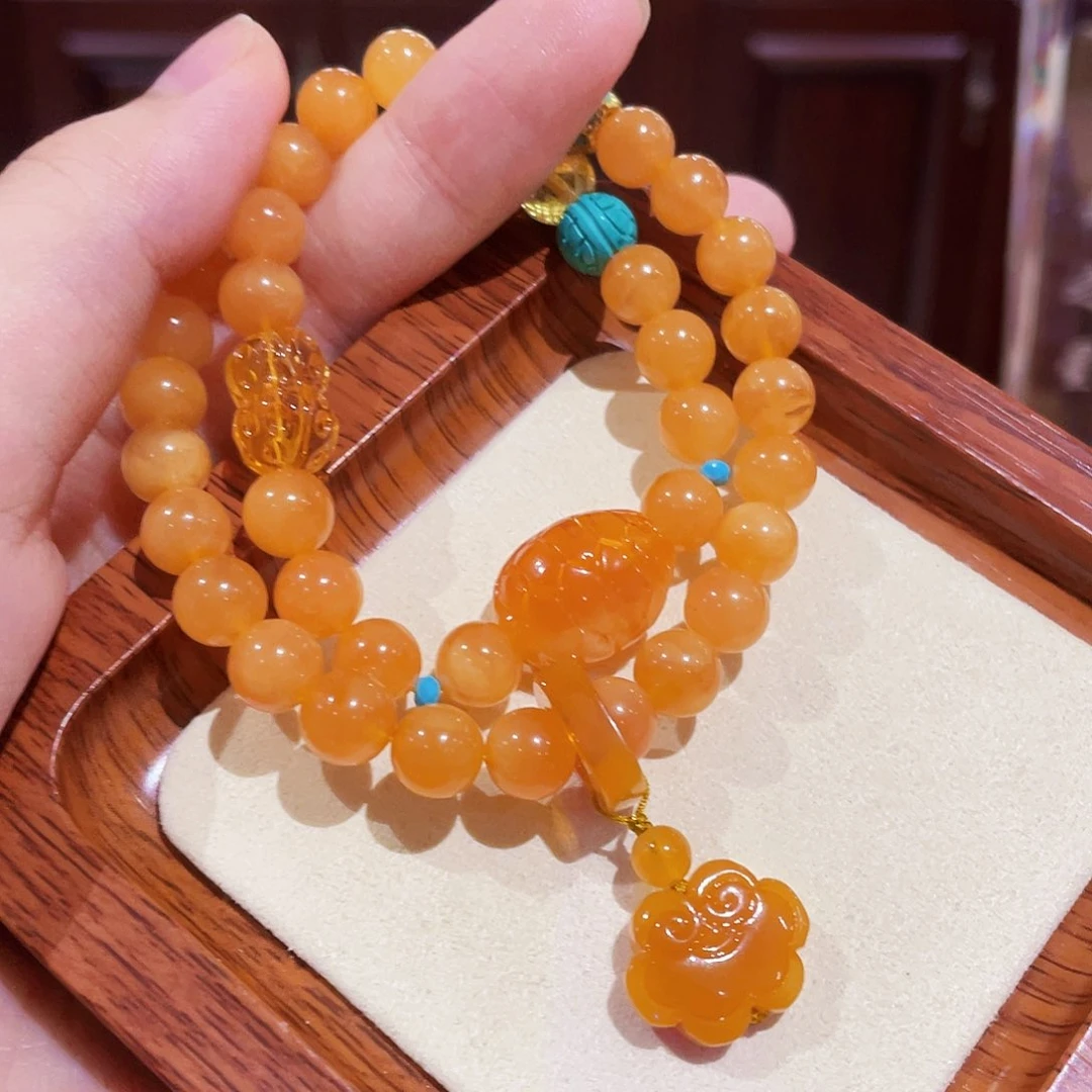 蜜蜡手链未镶嵌手串