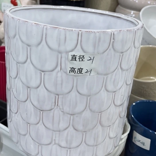多肉绿植陶瓷花盆9.9包邮，有孔