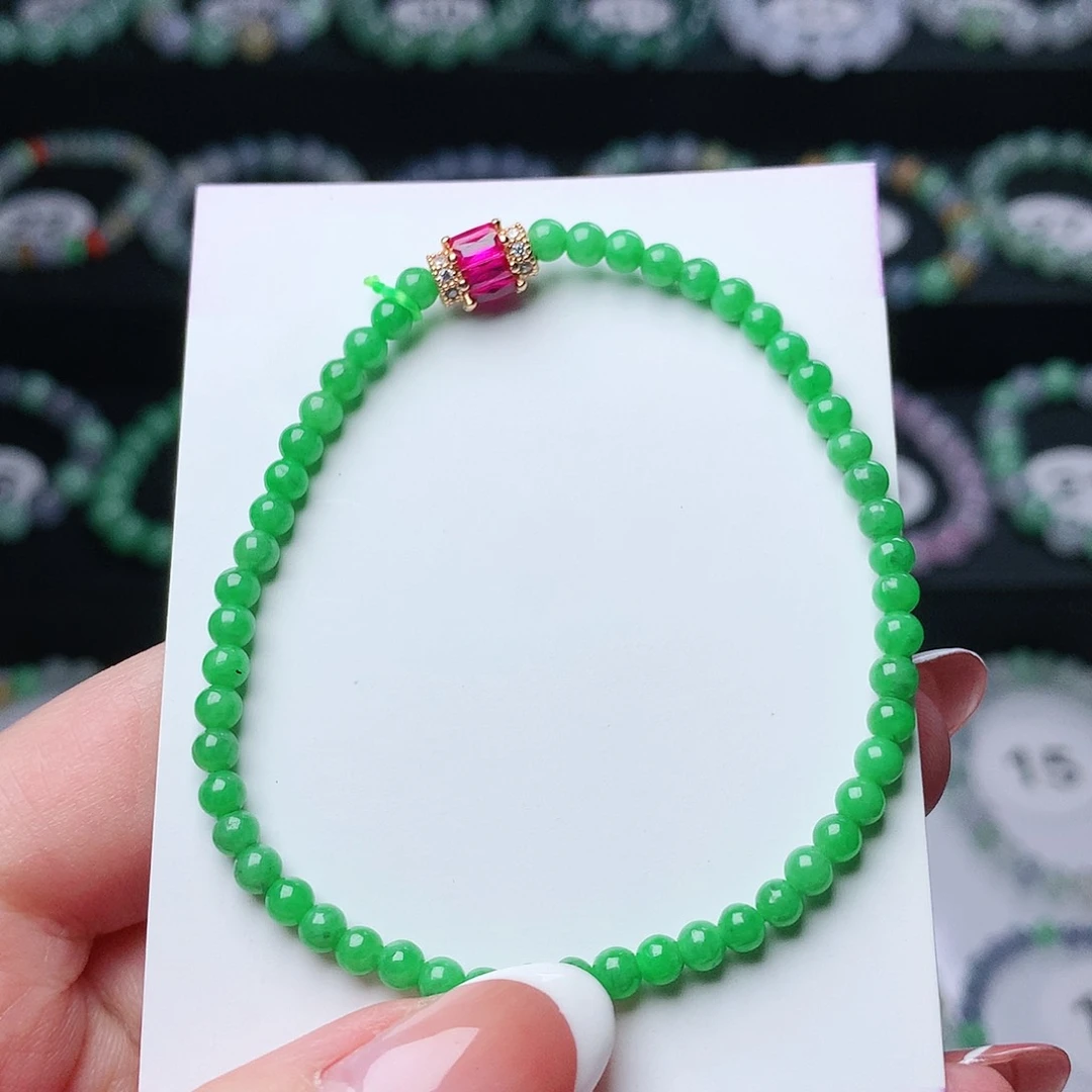 翡翠手链未镶嵌?****～翡翠